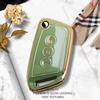 Luxurious Golden Edge Folding Flip Remote Car Key Case Cover For Baojun E200 E300 RS3 RS5 RS7 RC5 RC6 RM5 RMC Car