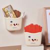French Fries Shape Remote Control Organizer Plastic Pen Holder Creative Stationery Box  for Home