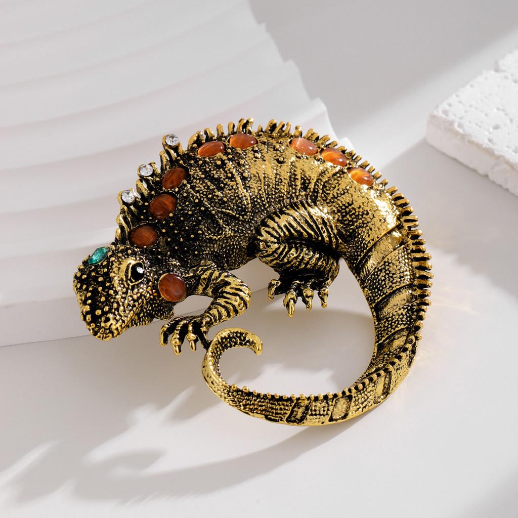 Vintage Lizard Animal With Zinc Alloy Decor For Women And Men
