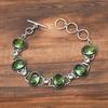 Green Amethyst Gemstone : 925 Sterling Silver Handmade Multi Gemstone Bracelet Jewelry