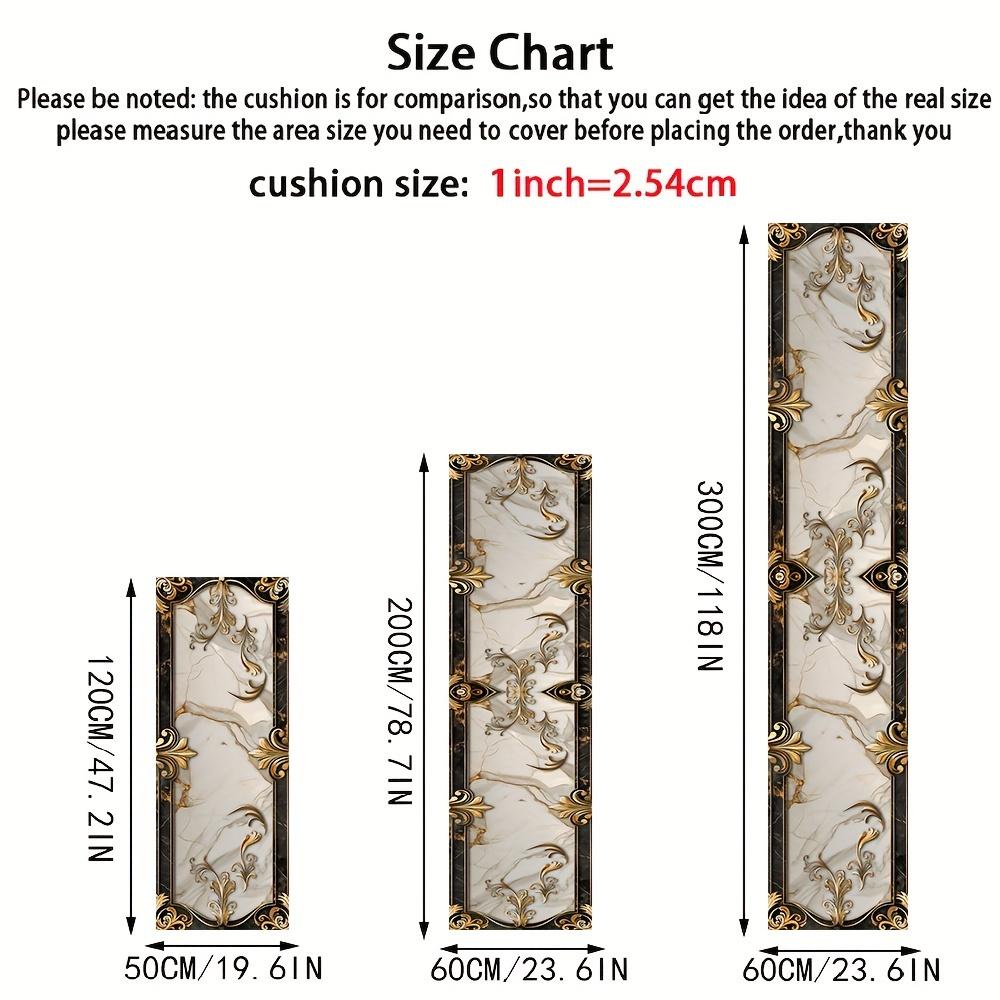 Luxury Printed Runner Rug for Hallways, Living Rooms, Bedrooms, Entryways & Doorways Non-Slip, Stain-Resistant Home Decor