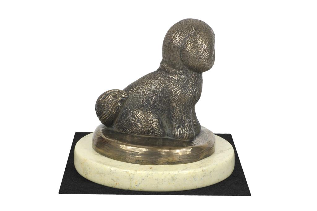 Bichon Frise, Bichon Tenerife, Bichon a poil frise - dog figurine, dog silhouette figurine, trophy for Art-Dog dog show exhibition