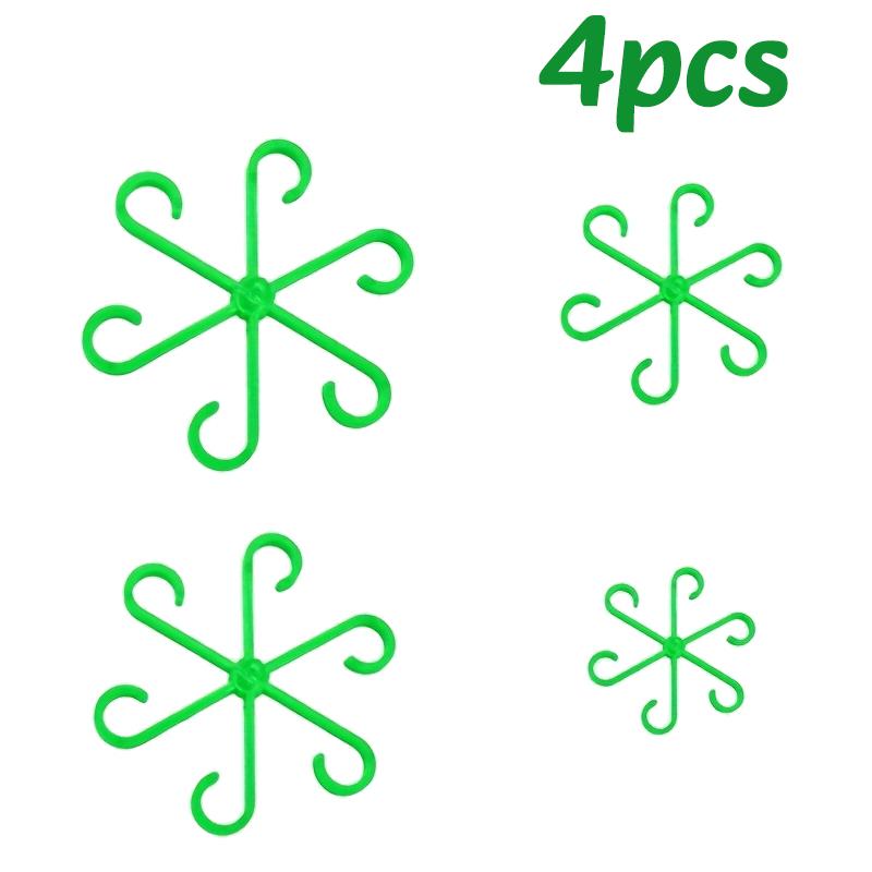 12pc Plants Stem Support Plant Anti-Toppling Support Holder Vine Flower Fixed Trellis Adjustable Gardening Aid Fixation Device