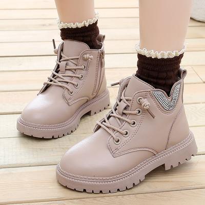 Neue Herbst- und Winter-Kinderlederstiefel Kurzstiefel