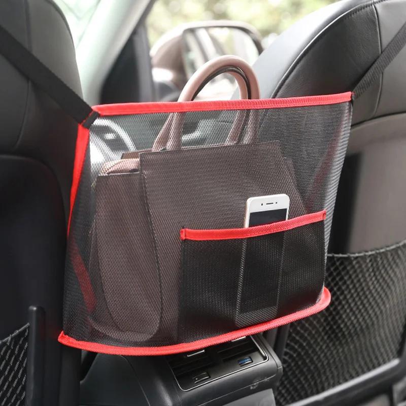 1 pièce Sac de rangement extra large en toile pour voiture - Accessoire auto essentiel pour la plupart des modèles de véhicules, Organisateur durable pour téléphone, et plus
