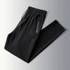 Men's Breathable Drawstring Trousers Solid Color Pants Casual Comfortable Trousers