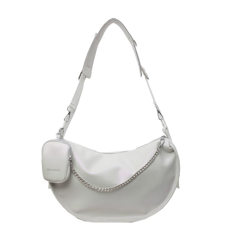 Simple and Fashionable Niche Bag Women's 2025 Spring New Large-capacity Dumpling Bag Versatile Commuter Shoulder Messenger Bag