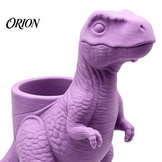 Unikátní narozeninový dárek 3D tištěný květináč dinosaurus, Dekorativní květináč, Tyrannosaurus Rex Stabilní základna Stolní květináč Květináč pro sukulenty kaktusy