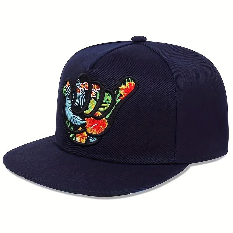 

Unisex Fingers 666 Embroidery Hip-Hop Hats Spring Autumn Outdoor Adjustable Casual Baseball Caps Trucker Caps Sunscreen Hat