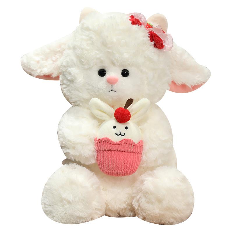 New Cute Lamb Doll Plush Toy Little Lamb Doll Valentine's Day Gift for Girlfriend