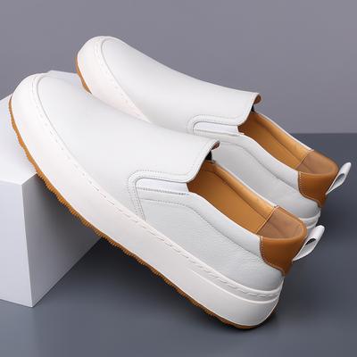 2025 Spring and Autumn New Breathable Little White Shoes One Pedal Lazy Casual Shoes Loafers Men's Shoes Board Shoes 1919