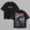 Camiseta Gráfica Vintage Battle Beast Doble Cara Guerrero Invencible de Cómic Camiseta