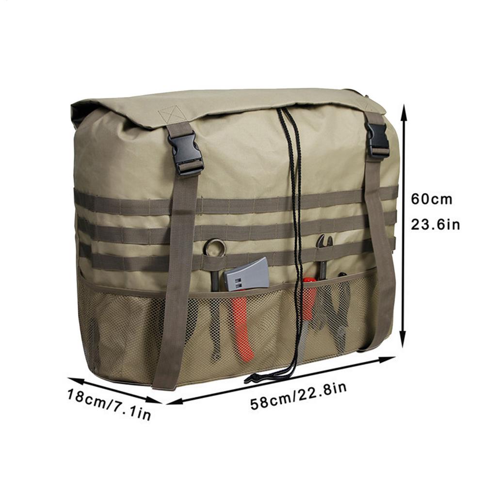 

Truck Tailgate Trash Bag Storage Pouch For Tailgate Waterproof Spare Tire Trash Bag For Vehicle Hiking RV Trip Truck Car синій