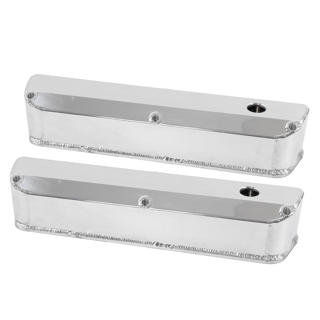 2pcs Fabricated Satin Aluminum Valve Covers Car Accessories Replacement for Ford Small Block SBF 289 302 351W