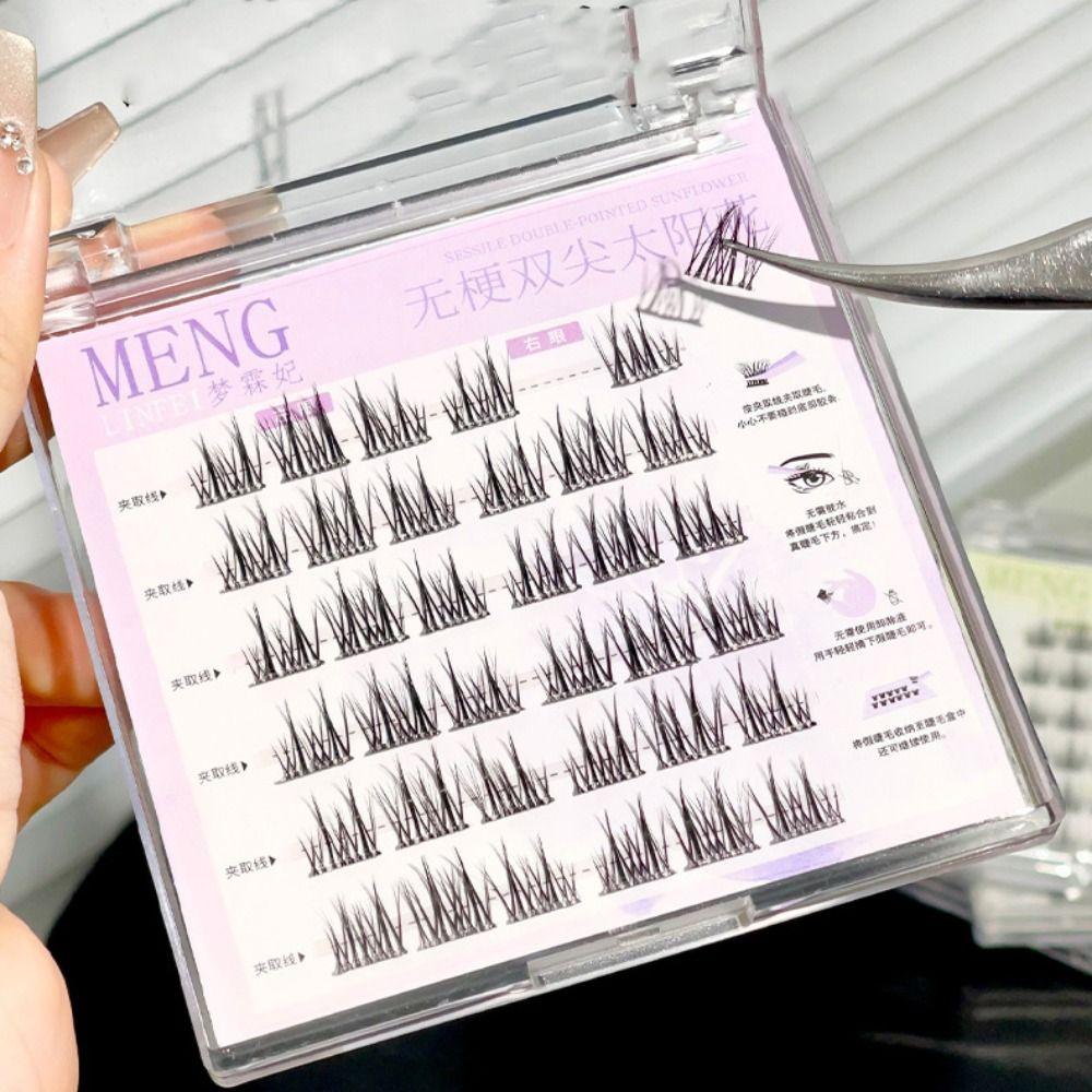 Extension Fake Eyelashes DIY Glue Free False Lashes Fairy False Eyelash Clusters  Grafting Lashes