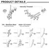 2Pcs 16G Stainless Steel Screw Back Stud Earrings for Women,Cubic Zerconia Cartilage Conch Helix Ear Piercing Jewelry