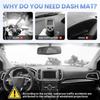 Dash Cover For 2015-2025 Ford Edge Dashboard Cover Mat For Edge Accessories Sunshade Nonslip Mesh Protector No Glare