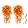 1/2Pcs Hanging Artificial Morning Glory UV Resistant Fake Flower Wedding Party Indoor Outdoor Garden Wall Hanging Faux Flower Decoration