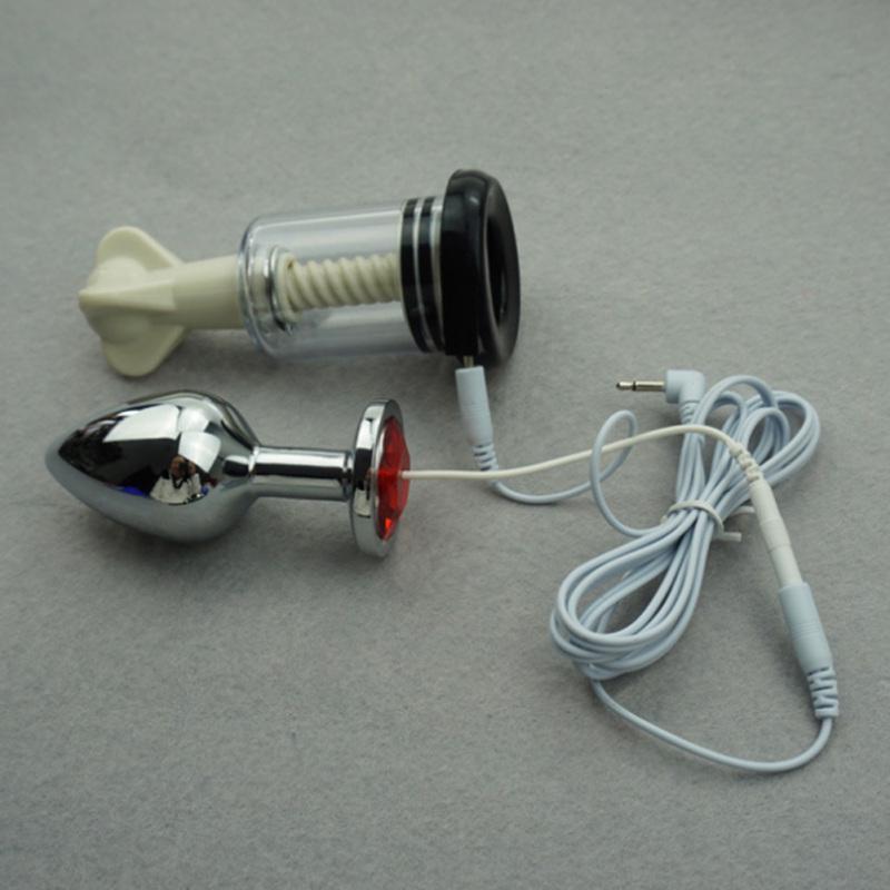 Dorosły mały średni duży w pełni metalowy korek analny ze stali nierdzewnej Electric Shock e-Stim Device Parts