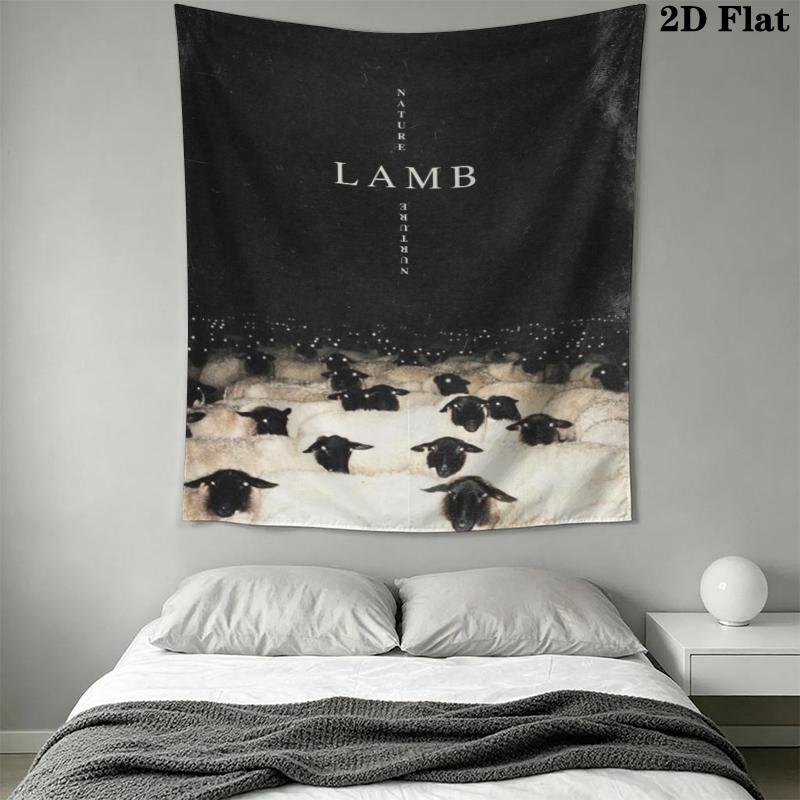 The Silence of the Lambs Wall Tapestry Aesthetic Wall Hanging Printed Fabric Blanket Decorative Tapestries for Bedroom Living Room Home Decor