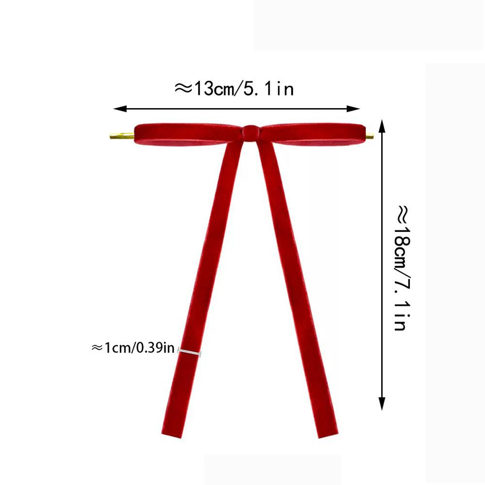 24 szt. Aksamitne kokardy ozdoby na choinkę Vintage aksamitne kokardy wstążkowe na girlandę, wieniec, dekoracje świąteczne do wnętrz