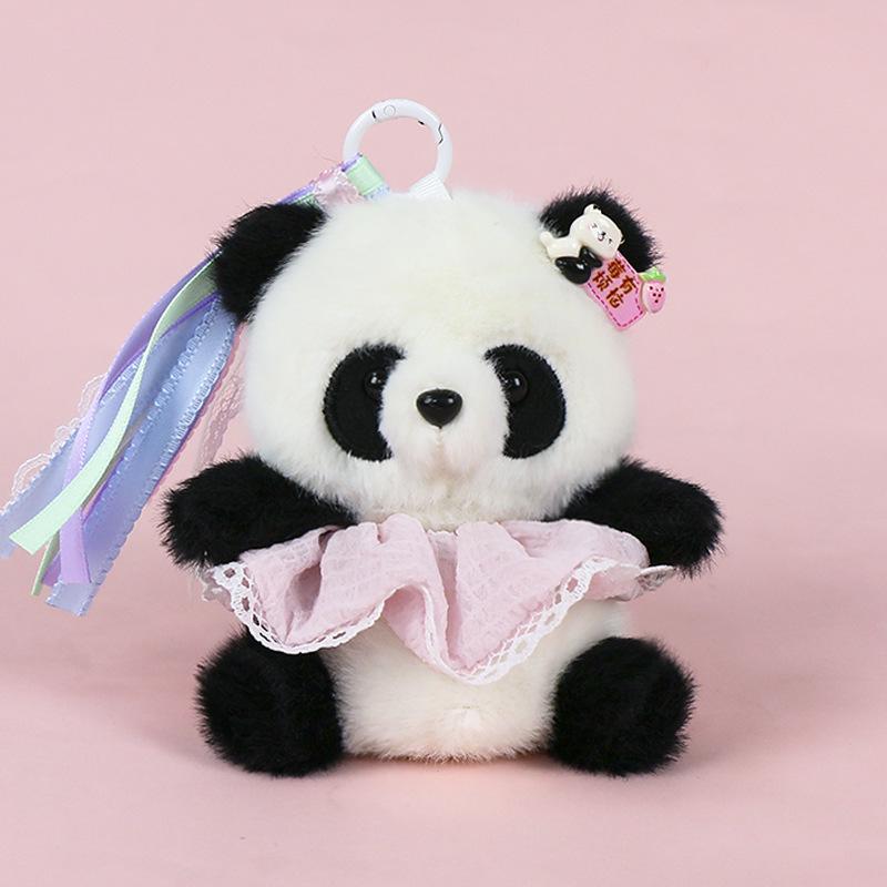 Premium Scented Panda Pendant Backpack: Dressed-Up Panda Doll In Various Styles