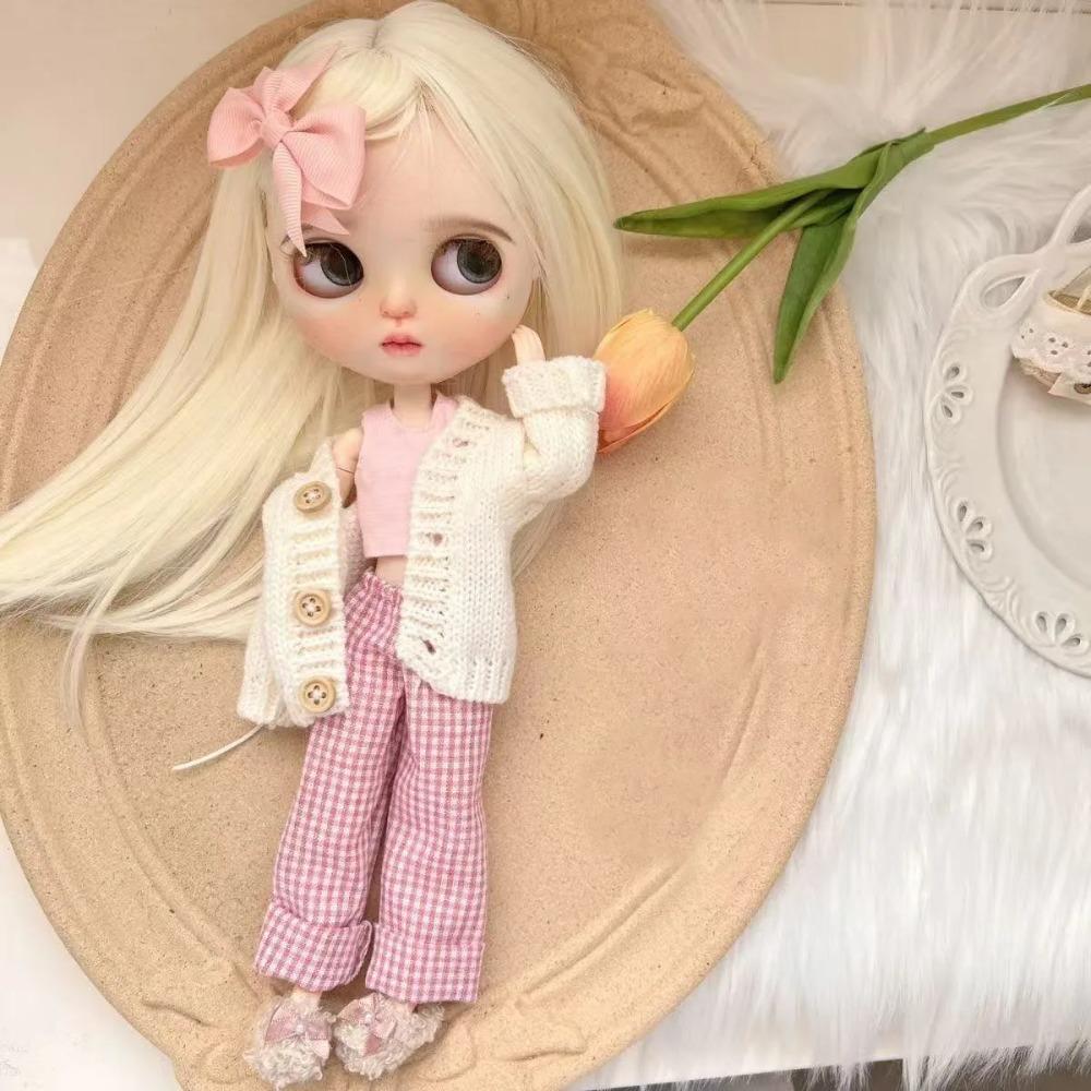Fashion 1/6 Blythe Doll Clothes Sweater Set Barbir Doll Replace Clothes Ob24 Doll Outfit Accessories No Socks