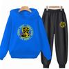 Children's Hoodie+Pants Black Children Cobra Stamp Coat Boys Girls Hoodie Tops Leisure Sweatshirt Toddler 3-12 Year Clothing