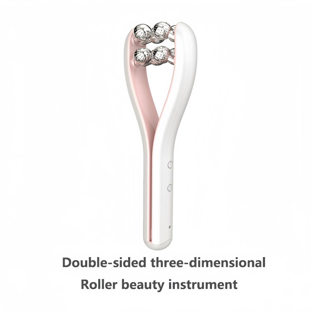 EMS Microcurrent Roller Face-Slimming Artifact V-Face Beauty Facial Massager For Firming And Lifting The Face