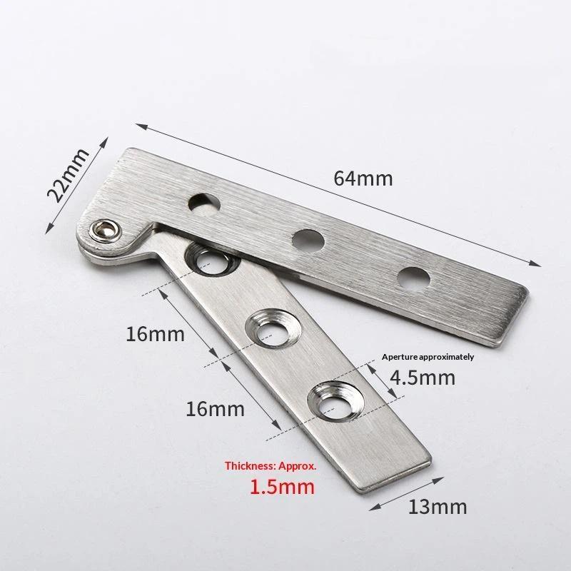 Stainless Steel Pivot Hinges Heavy Duty L Shape Door Hinges For Cabinet Folding Table Furniture Door Hardware
