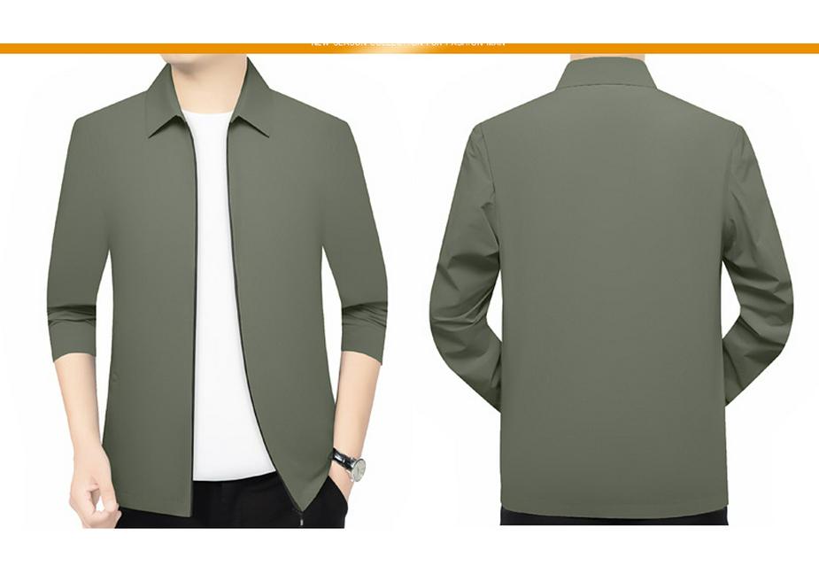 2026 Summer Men's Lapel Sun Protection Business Jacket - Middle-aged Administrative Style