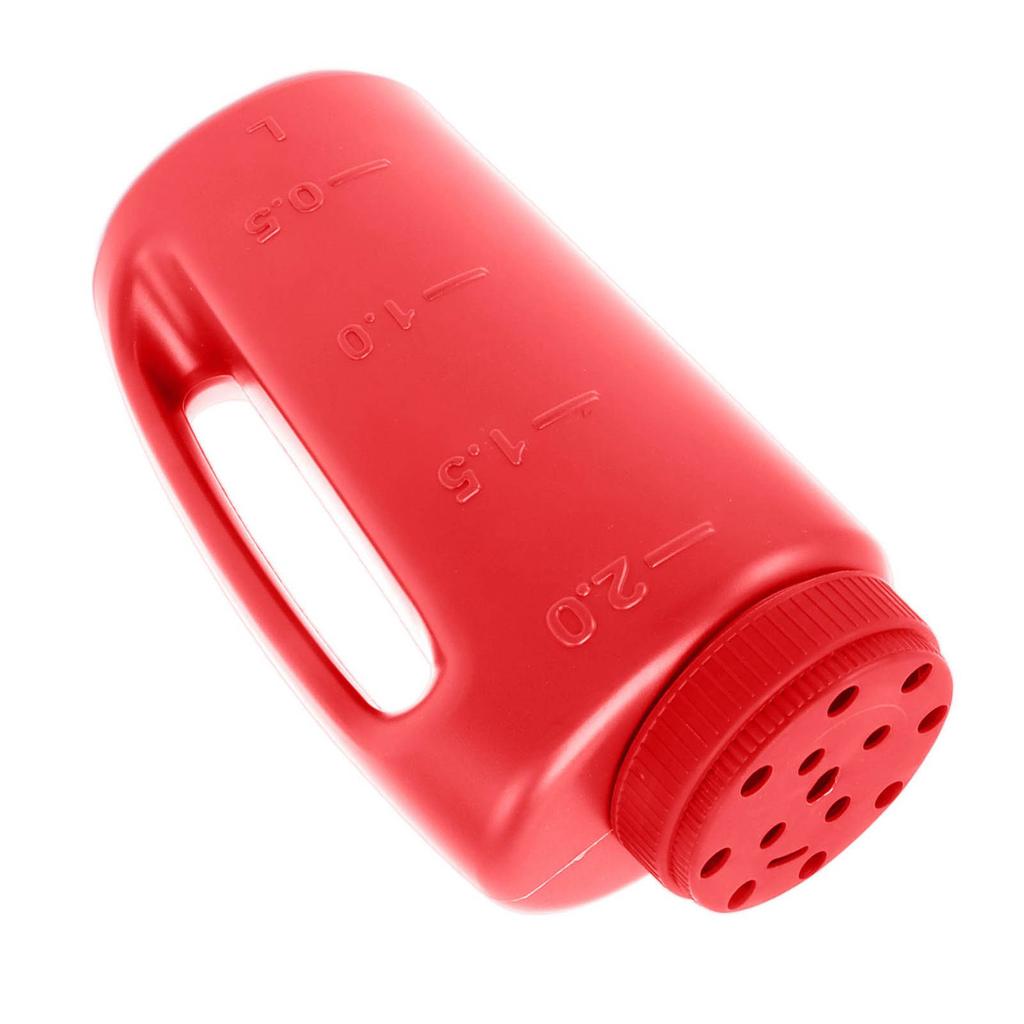 Handheld Fertilizer Spreader Hand Held Grass Seed Spreader Crop Spreading Salt Sowing Pot Red