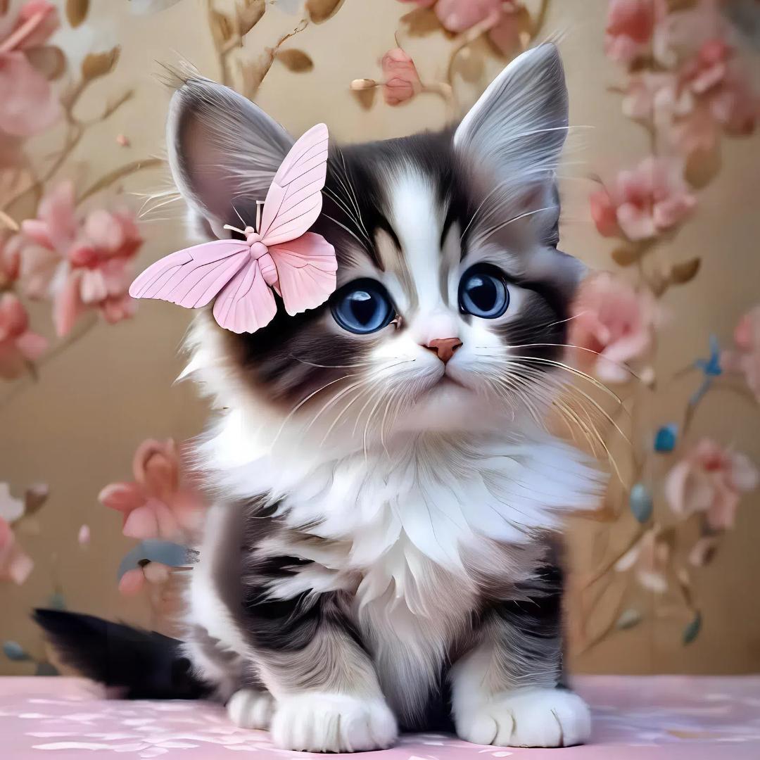 

Футболка з котячим принтом, повсякденна футболка з круглим вирізом і короткими рукавами на весну та літо, жіночий одяг L