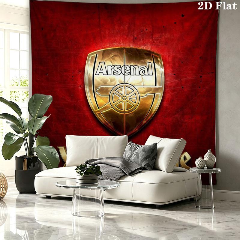 Arsenal F Custom Name Wall Tapestry Aesthetic Wall Hanging Printed Fabric Blanket Decorative Tapestries for Bedroom Living Room Home Decor