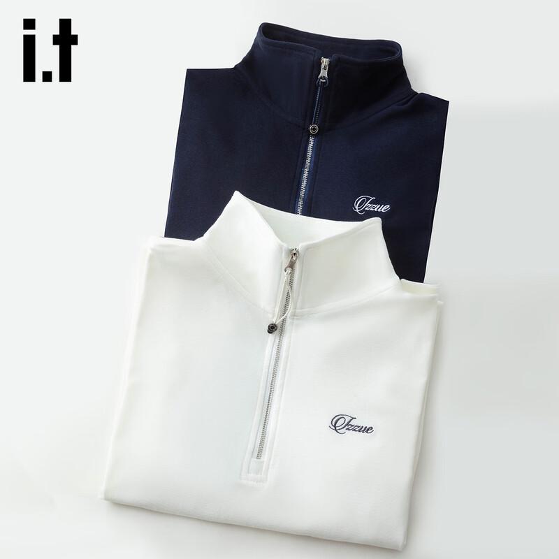 Izzue Women's Half-Zip Polo Long Sleeve Top