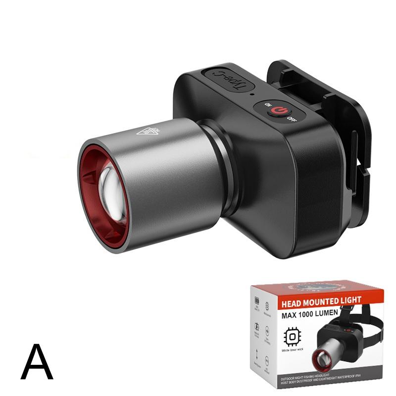 

LED Zoom Headlamp Powerful Rechargeable Headlight Waterproof High Power Camping Flashlight With Adjustable Focus