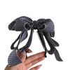 Cute Tartan Hairpin Soft Textile Design School Style Hair Ornament For Teens Ladies