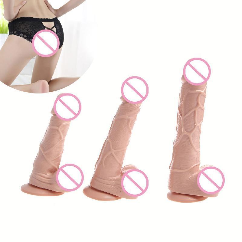 Dildo, G-Spot, Realistic, Penis, Strong Suction Cup, Sex Toy, Waterproof, Massager