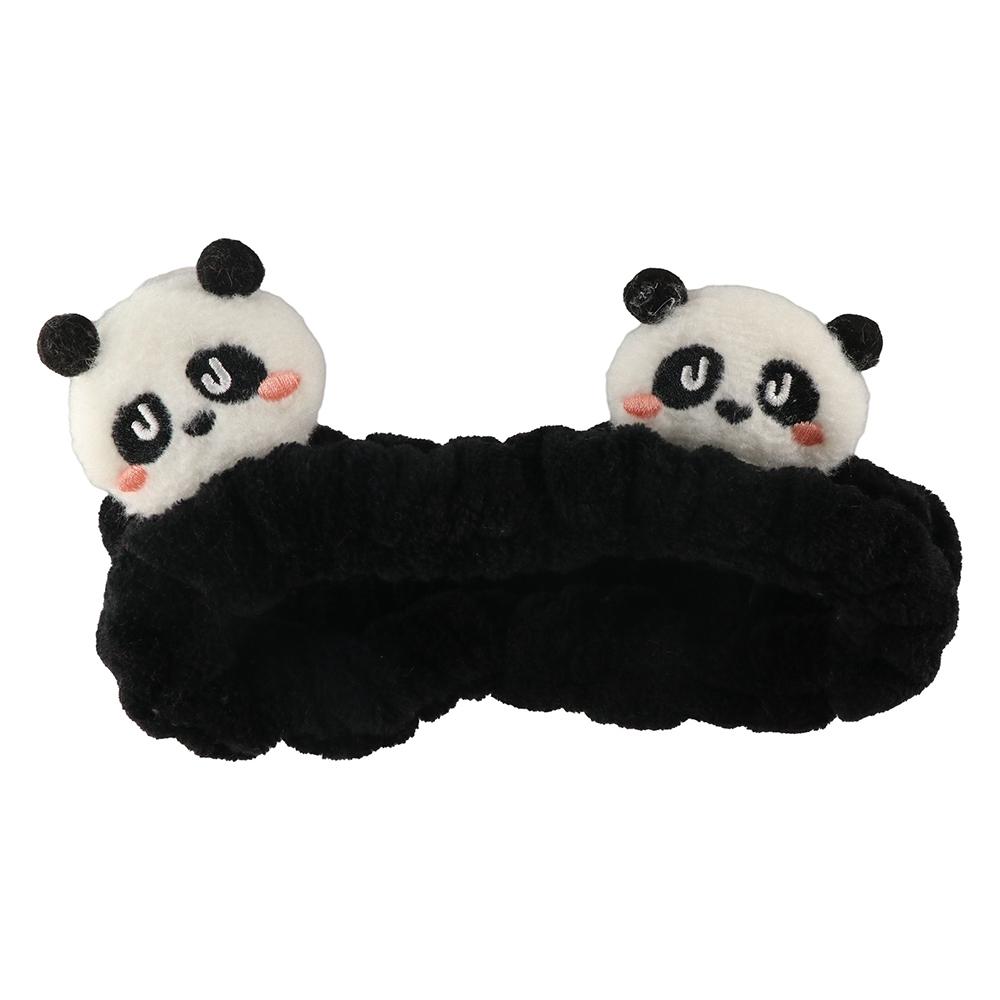 Kawaii Panda Hair Hoop Furry Makeup Headwear Cute Plush Headband  Girl