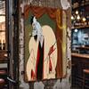 1pc Cruella De Vil & 101 Dalmatians Themed Iron Wall Art - 8x12 Inch, Officially Licensed, Decorative Metal Sign for Home, Offic