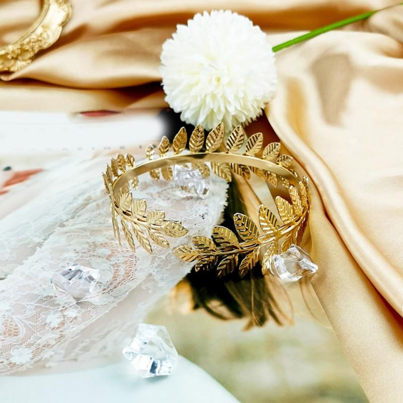 Retro Greek Roman Open Ended Leaf Shape Bracelet Armband Upper Arm Cuff Armlet Festival Bridal Bikini Dance Jewelry