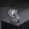 Creative Unique Design Beetle Open Ring for Men, Stainless Steel Silver Color Insect Ring, Punk Fashion Finger Jewelry Gift