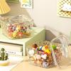 Transparent Desktop Storage Box with Lid Jewelry Organizer Box New Hair Jewelry Case  Hair Rope