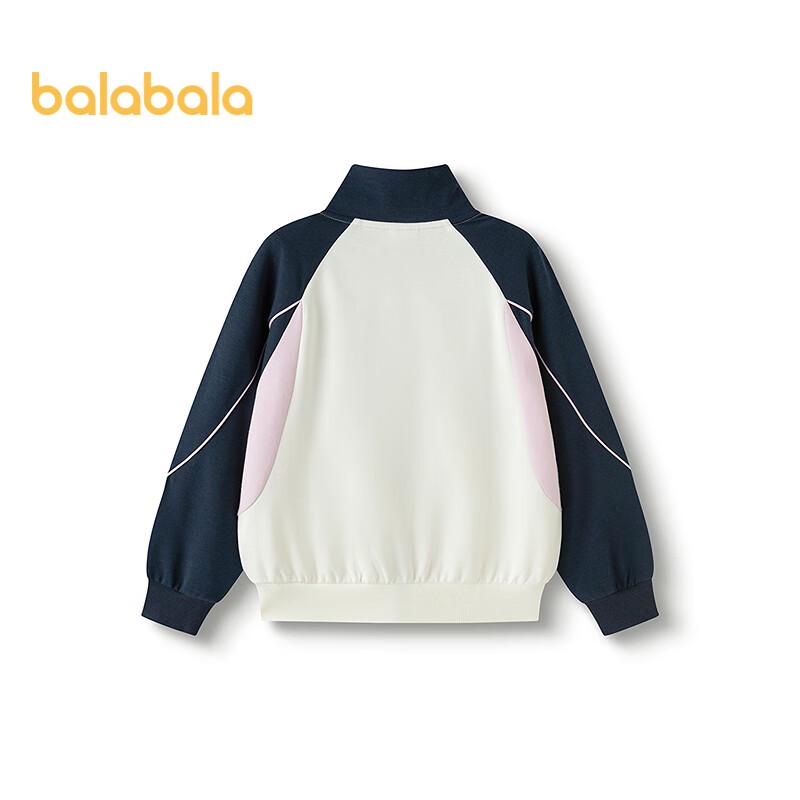 Balabala Girls  Moisture-Wicking Stand Collar Autumn Jacket 140