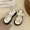 Sandals women's new summer Internet celebrity student retro original style platform muffin shoes tide