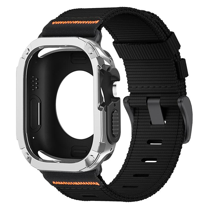 

Case+Nylon Strap For Apple Watch Series 11 10 42 46mm Ultra 3 49mm Protective TPU PC Colver For Iwatch 987 44 45mm 6SE54 40 41mm 40mm Series 654SE