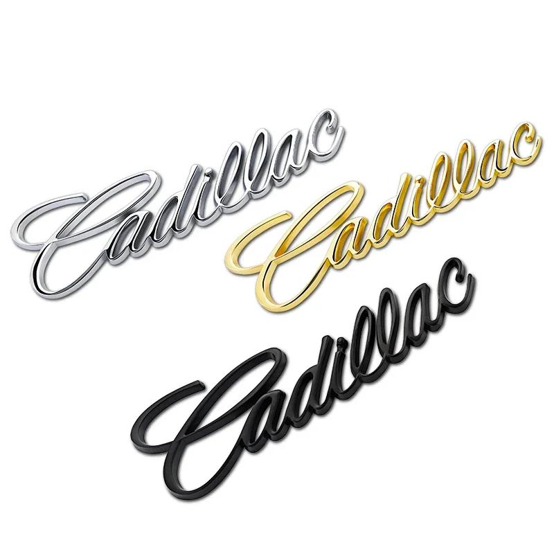Für Cadillac Buchstaben Escalade CT5 CT6 XT5 XT6 DTS SLS XLR ATS SRX Tiburon Logo Metall Auto Seitenkotflügel Heckaufkleber Zubehör