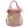 High-quality New Products Cute Embossed Light Luxury High-end Portable Cylinder Bag Niche Design Versatile Temperament Messenger Women's Bag
