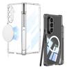 Samsung Z Fold7 Mobile Phone Case Airbag Anti Fall Magnetic Adsorption Pen Transparent Protective Case Magsafe Wireless Charging