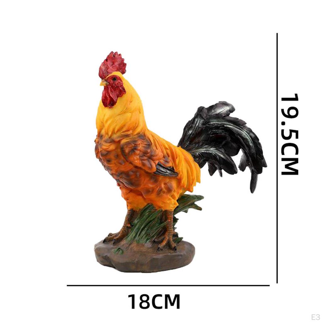 Garden Statue, Chick Sculpture Adorable Animal Figurine Crafts for Courtyard Fairy Landscape